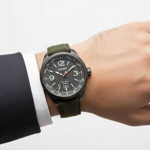 NWT Authentic Citizen Eco-Drive Grey Dial Men's Watch